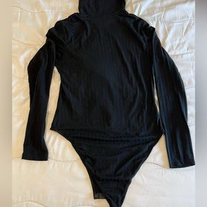 SHEIN Black Turtleneck Bodysuit